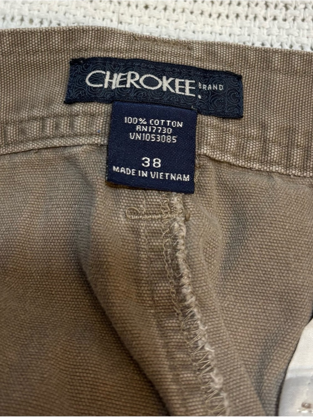 Cherokee Men's Chino Pants in Taupe